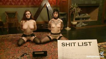Fresh house slave girls struggling to stay away from punishments